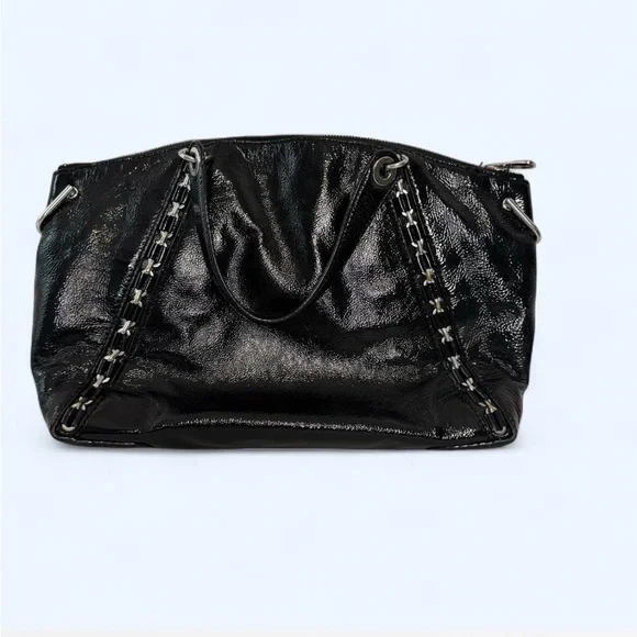 Michael Kors Shiny Black Shoulder Bag - Picture 4 of 8